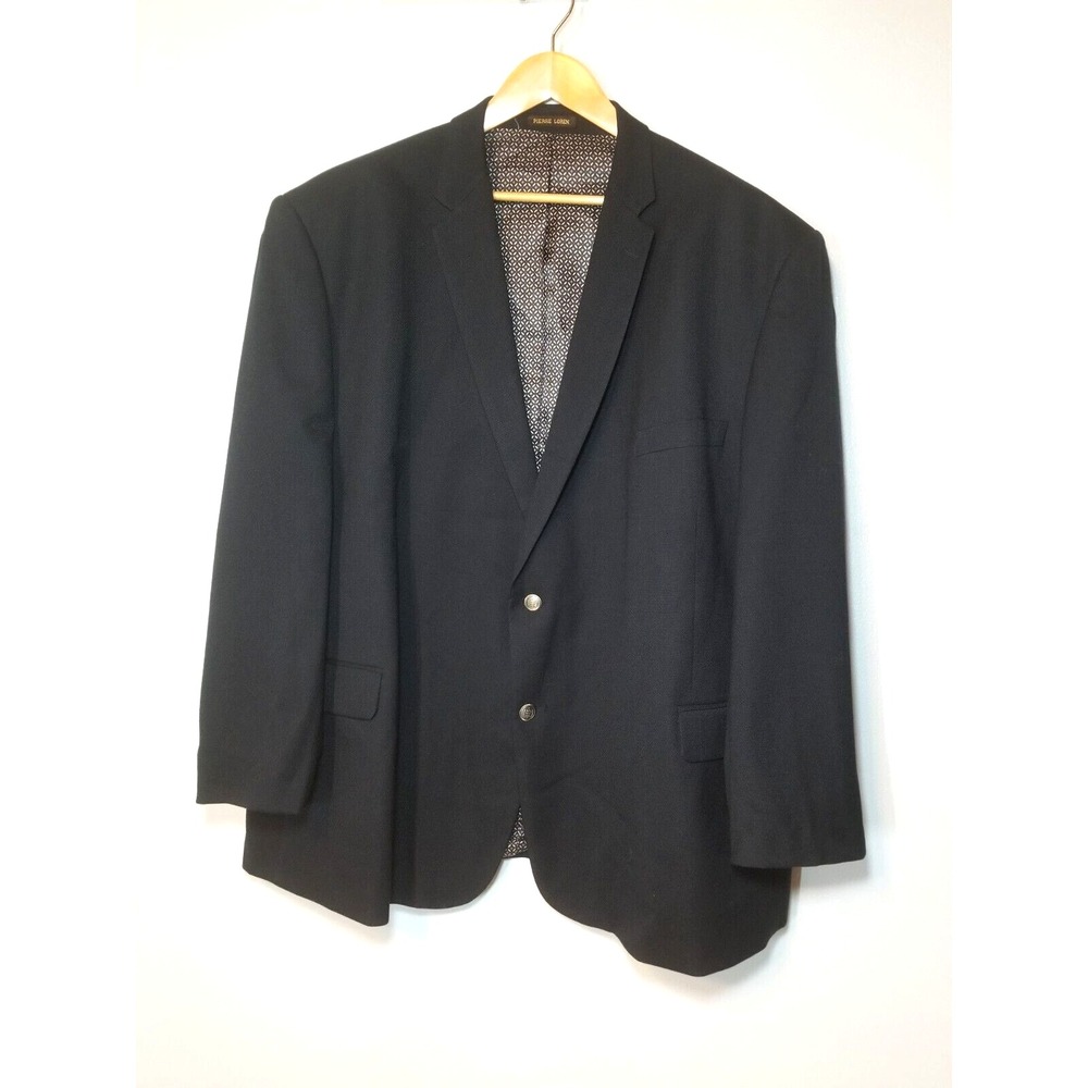 Pierre Loren Navy "Steven" Superior 150s Hightech Silver Button‎ Blazer 58R